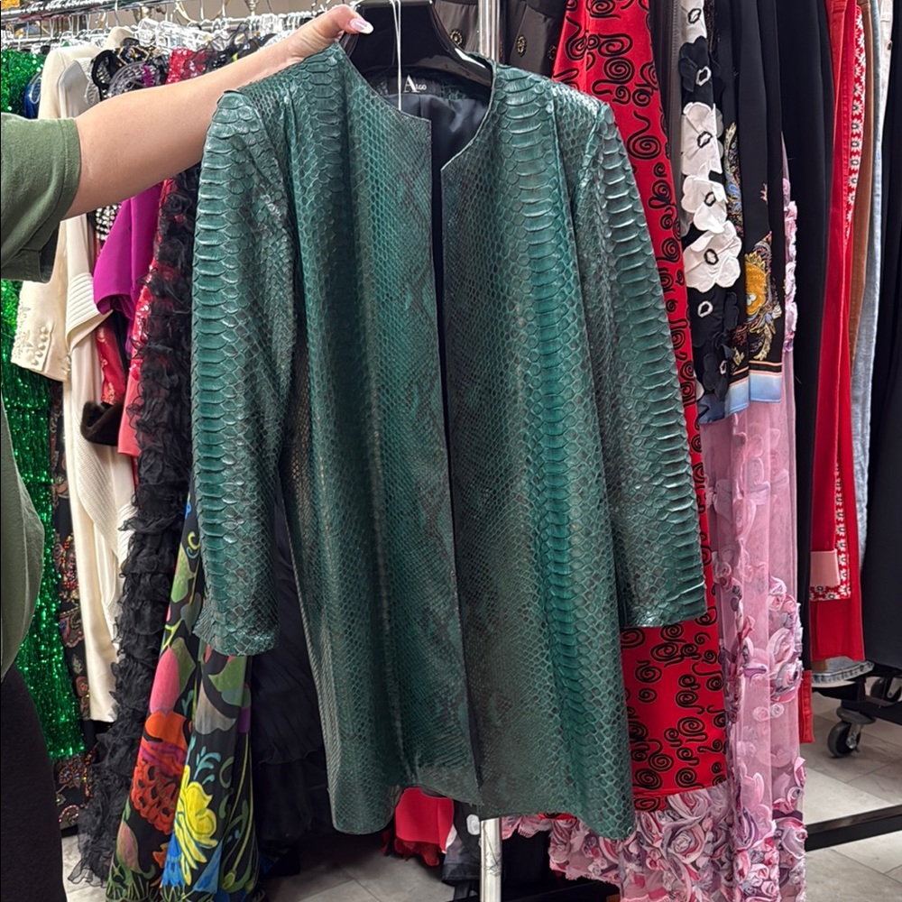 Neiman Marcus Green Corduroy Blazer